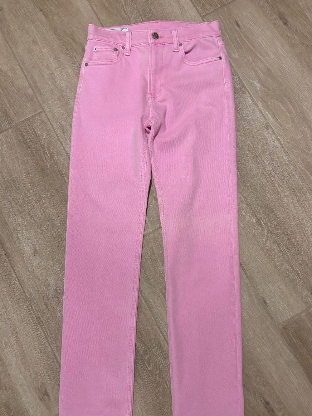 Gap 90s Straight High Rise Pink Jeans 24 00R